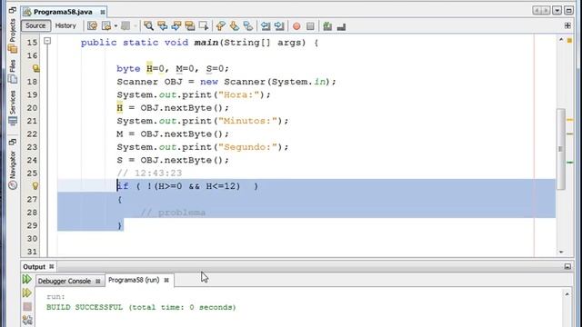 Curso Java Modulo I - Programa 58 - Pedir la hora y validar смотреть онлайн