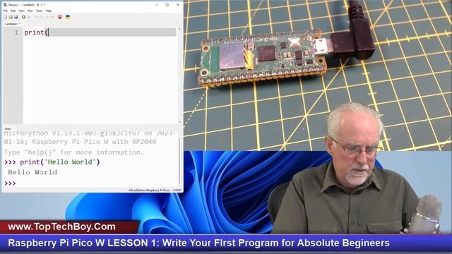 Raspberry Pi Pico W LESSON 1: Write Your First Program for Absolute Beginners смотреть онлайн