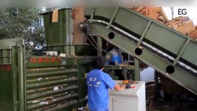 Горизонтальный пресс для макулатуры EPM-160 смотреть онлайн