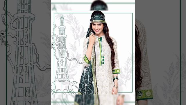 Unique 14 August 50 +dress designing ideas 2021, Pakistan independent day dress design 2021 смотреть онлайн