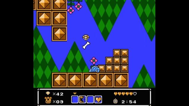 Dendy (Famicom,Nintendo,Nes) 8-bit Wacky Races stage 6