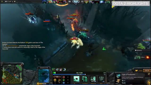 dota 2 highlights Funn1k Aegis Steal Na'Vi vs ex RoX KIS Dota 21 смотреть онлайн