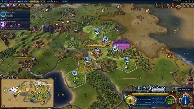 Civ 6 Khmer Let's Play Ep. 8 - Rule with Faith mod! смотреть онлайн