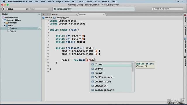 Unity 5 2D: Pathfinding - 3.2 Storing the node смотреть онлайн