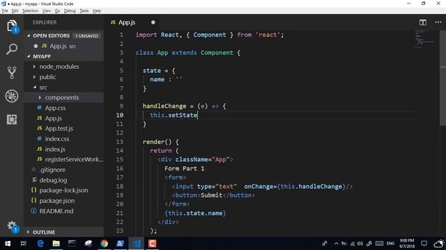 19 - ( React Js Tutorial ) Forms Part 1 -- الجزء الاول Form التعامل مع смотреть онлайн