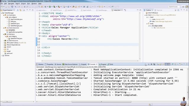 Spring Boot JDBC CRUD Tutorial смотреть онлайн