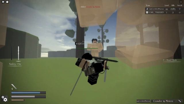 How to play Roblox Attack on Titan: Vengeance and how to use thunderspears смотреть онлайн