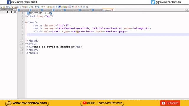 How to add logo / image icon in Title bar in HTML | How to add Favicon | Adding favicon in title ba смотреть онлайн