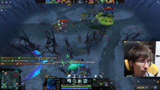 Dota 2 Тайдхантер в харде, унижаем джаггернаута и кликза смотреть онлайн