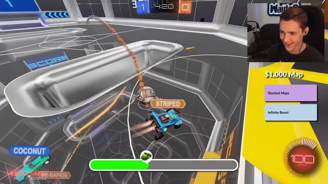 $1 vs $10,000 Maps in Rocket League! смотреть онлайн