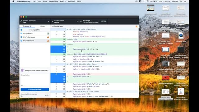 How to resolve a Merge Conflict in GitHub Desktop смотреть онлайн