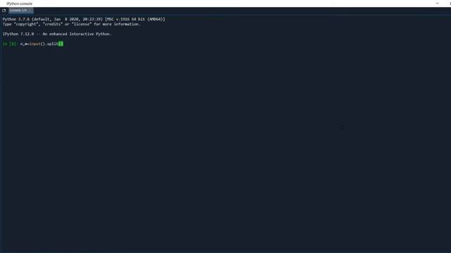 how to get input of two numbers in same line separated by a space in python смотреть онлайн