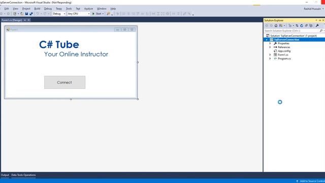 How to connect SQL database with windows form on visual studio 2017 смотреть онлайн