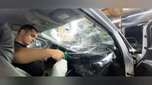 Тонировка Opel Astra GTC/Как клеить лобовое стекло/Тонировка задняй полусферы/Обучение