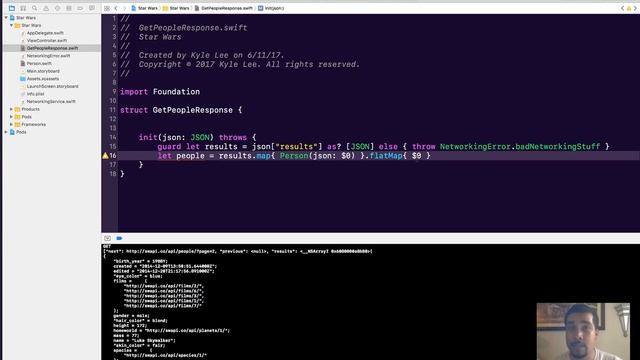 Alamofire: Presenting Server Data | Swift 3, Xcode 8 смотреть онлайн