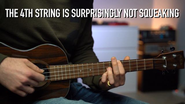 I Tried Classical Guitar Strings on My Baritone Ukulele SO YOU DON'T HAVE TOO! смотреть онлайн