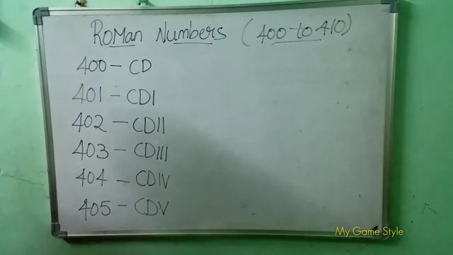 Roman Numbers 400 to 410 | Roman Numeral смотреть онлайн