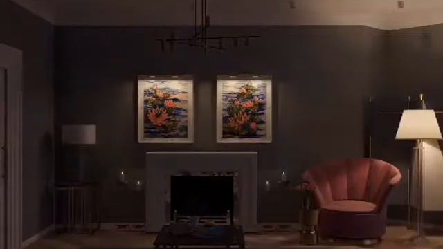 Диптих «Лотосы в интерьере» смотреть онлайн