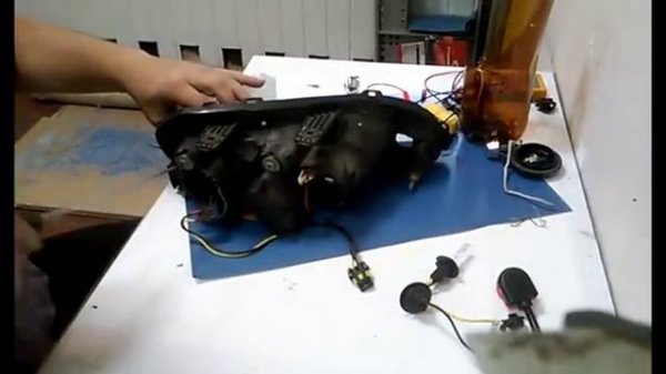 Установка линз Koito Q5 3,0 на Chevrolet Lacetti