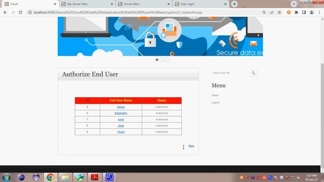 Secure Cloud Data Deduplication with Efficient Re encryption смотреть онлайн