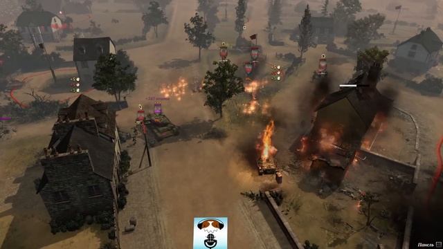 МОД WIKINGER Удивляет! Потрясающий танковый бой Тигра и ИС 2 в Company of Heroes 2 смотреть онлайн