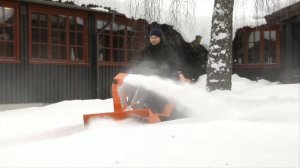 Райдер-газонокосилка Husqvarna 400 серии+снегоуборщик (ротор)