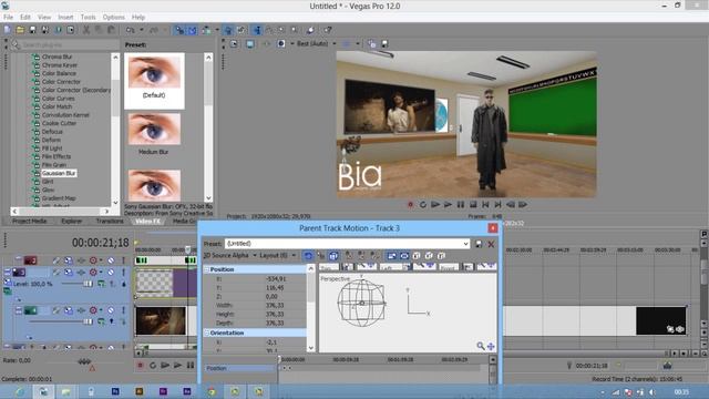 Chroma key + cenário virtual PHOTOSHOP + SONY VEGAS p2 смотреть онлайн