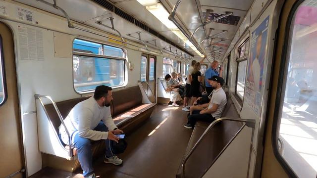 Вагон 8087 (81-714 ЛВЗ) перегон Коломенская-Автозаводская смотреть онлайн