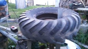 Обдирка покрышки газ 66 часть 4.