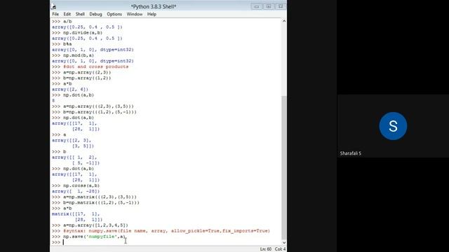 Python 13 Arithmetic operations on arrays and solving simultaneous equations смотреть онлайн