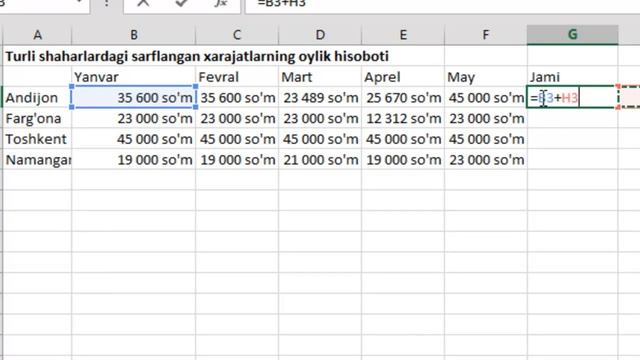 Excelda formulalar bilan ishlash смотреть онлайн