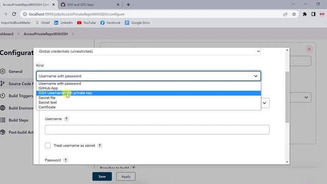 Integrate GitHub Private repo with Jenkins using ssh key | Add Credentials in Jenkins with ssh key смотреть онлайн
