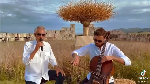 HAUSER “Con Te Partirò” With My Friend The Maestro Andrea Bocelli 🎻#Bocelli #Hauser #classicmusic