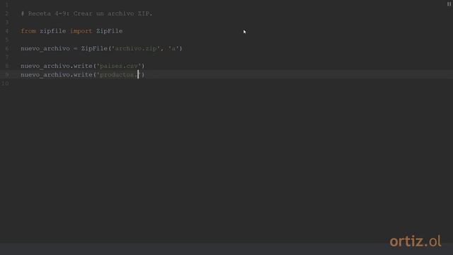 Videoreceta Python No. 4-9: Crear un Archivo ZIP смотреть онлайн