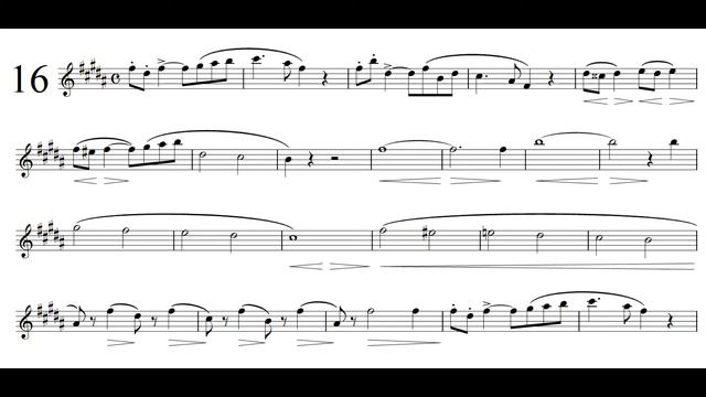 Concone 50 No.16 - Solo Baritone Saxophone смотреть онлайн
