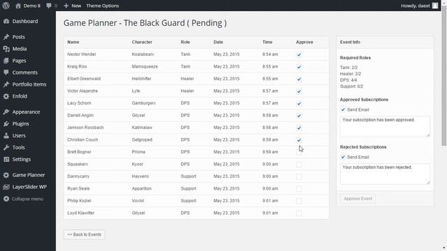 Game Planner - Approve an Event смотреть онлайн