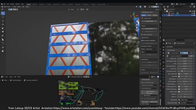 Wall Generator - Blender - Geometry Node смотреть онлайн