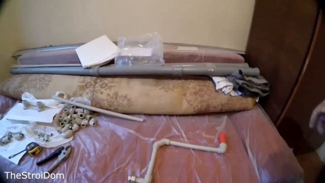 █ Водопровод в квартире. От СТОЯКА на КУХНЮ / Water supply , sewerage смотреть онлайн