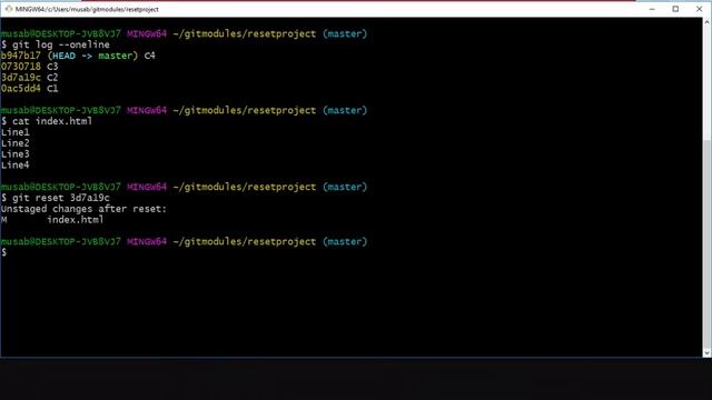 Git Reset Commands Part1 - English смотреть онлайн