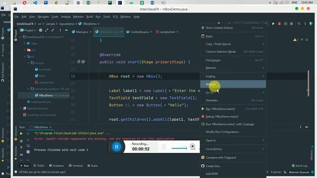 JavaFX runtime components are missing, and are required to run this application смотреть онлайн
