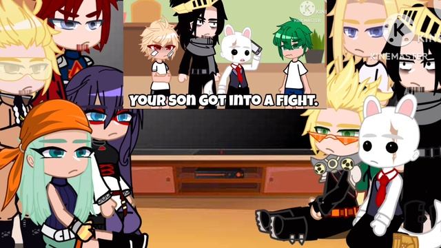 Pro Heroes LOV and parents react to Deku got into a fight…|| mha/bnha || Gacha || my AU || смотреть онлайн