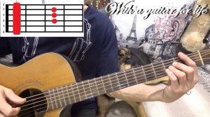 Песня про папу. АККОРДЫ С БАРРЭ И БЕЗ БАРРЭ