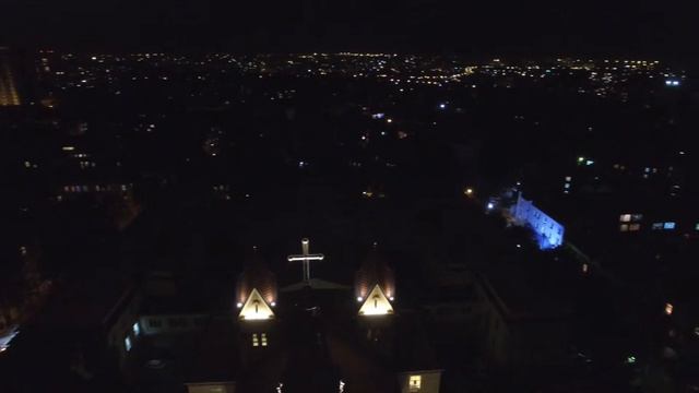 Кирха Св. Павла в Одессе с высоты птичьего полета, 8 октября 2015 года смотреть онлайн