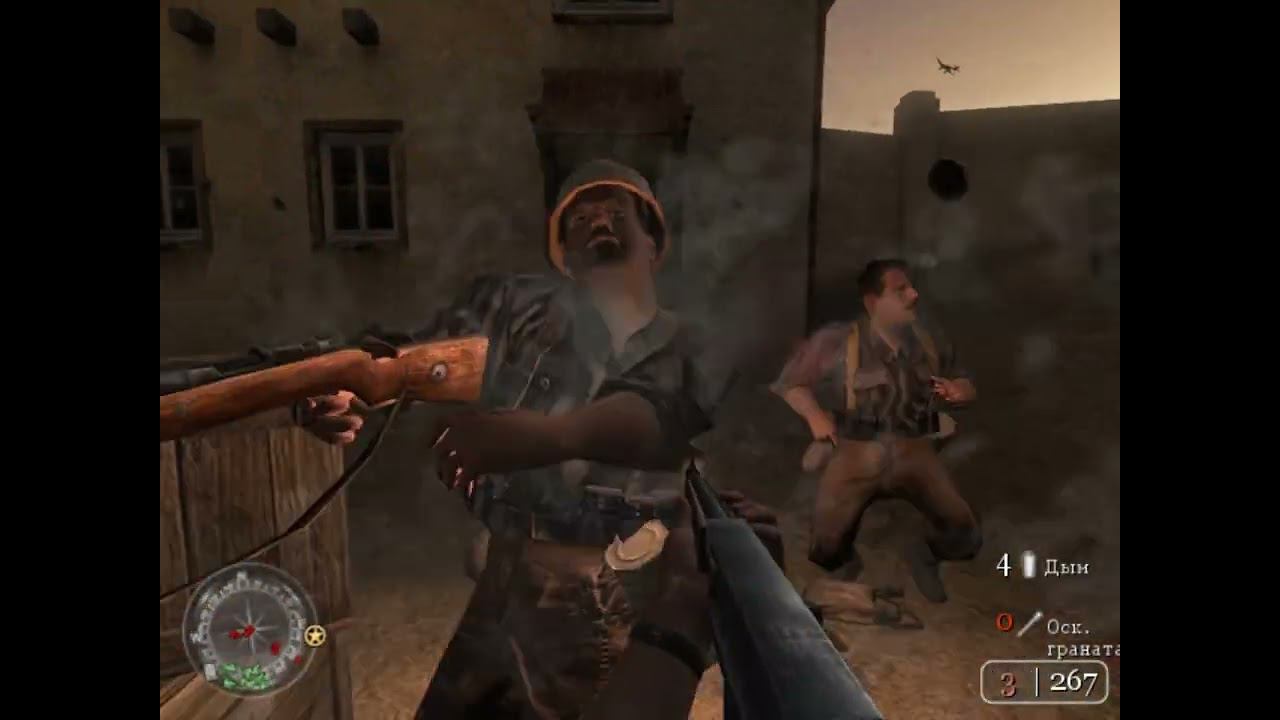 Прохождение Call of Duty 2 Глава 6 Разгром Роммеля Холмы Матмата #16