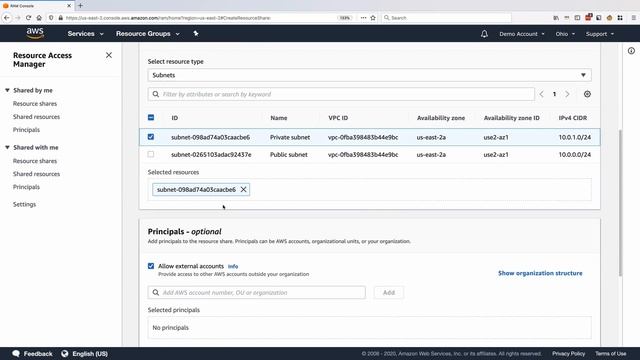 AWS Resource Access Manager смотреть онлайн