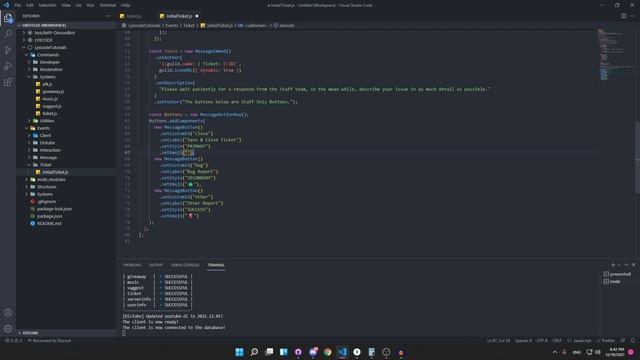 Ticket System + Transcripts | Discord.JS Series | #20 смотреть онлайн