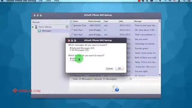 [iPhone SMS Backup] Export SMS from iPhone 4S/4 to Mac and Save it as HTML file смотреть онлайн