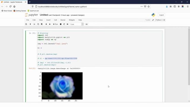 Blurring Image using Python смотреть онлайн