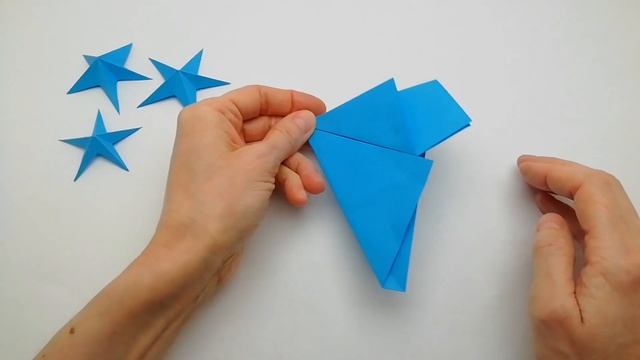 Объёмная звезда из бумаги. Оригами. Легко!!! смотреть онлайн