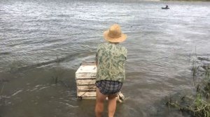 За рыбой, река Ока, под Низковым, лето 2014